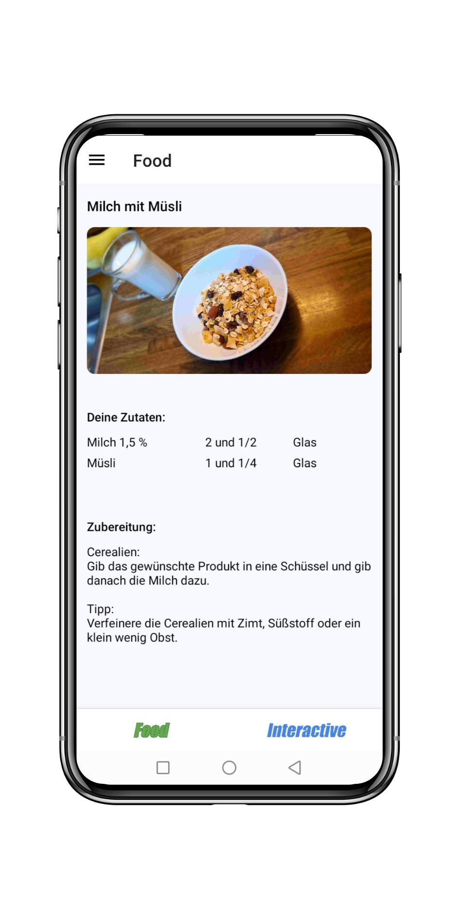 Startbildschirm App